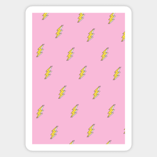 Pink Lightning Bolt Sticker